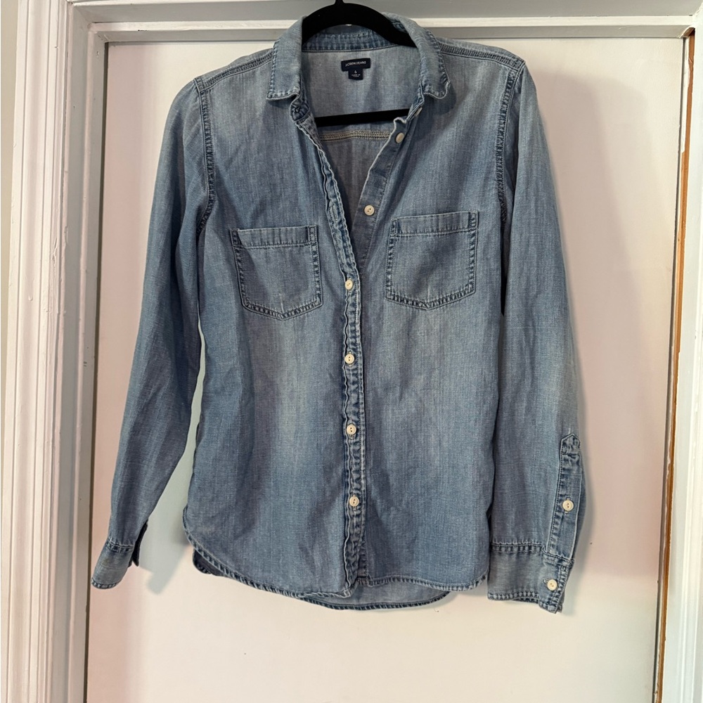 J.Crew Denim Button-Up Shirt
